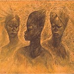 Banza- Las tres mujeres - Dimensiones - 91X72