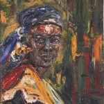 Masamba.  Retrato de señora. 45x36