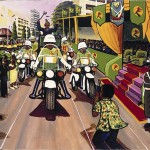 Moké.  Desfile de Mobutu. 187x90